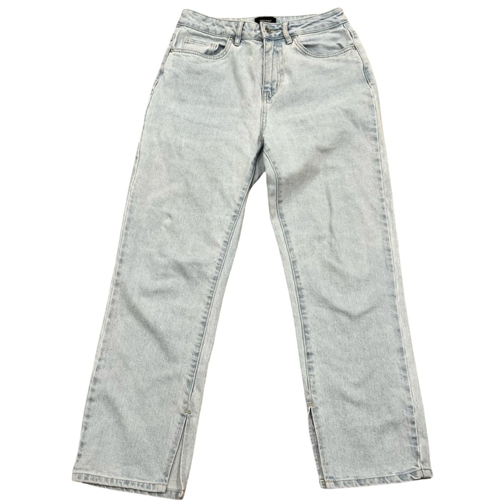 Vero Moda Light Wash Straight Leg Jeans With Slits Size 27/30